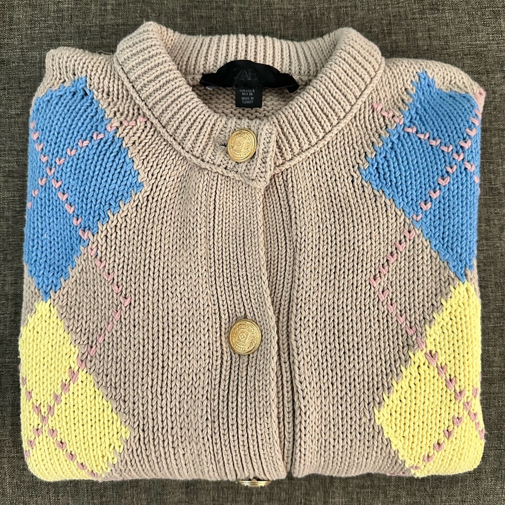Women's Plaid Cardigan Sweater
